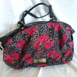 Pink Betsey Johnson bow purse